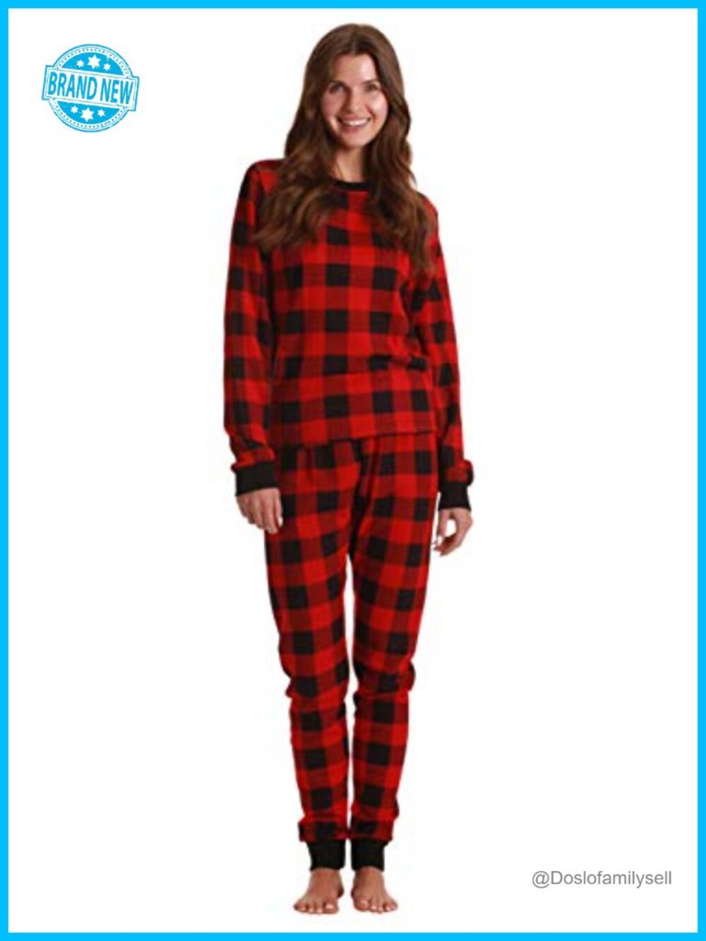 Women's Thermal Underwear Set Long Sleeve Crew Neck Base Layer Pajama